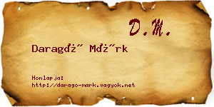 Daragó Márk névjegykártya